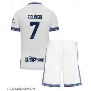 Inter Milan Piotr Zielinski #7 Seconda Maglia Bambino 2024-25 Manica Corta (+ Pantaloni corti)